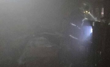 FOTO: Požiar domu v Barci