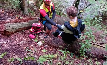 FOTO: Poľský turista v oblasti Slovenského raja utrpel úraz, na pomoc mu smerovali horskí záchranári