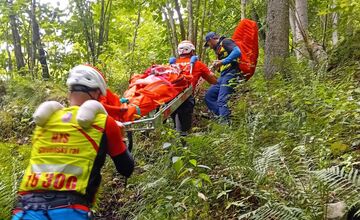 FOTO: Poľský turista v oblasti Slovenského raja utrpel úraz, na pomoc mu smerovali horskí záchranári