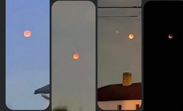 FOTO: Krvavý mesiac nad východom