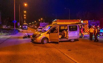 FOTO: Tragická nehoda auta s motorkárom v Košiciach