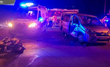 FOTO: Tragická nehoda auta s motorkárom v Košiciach