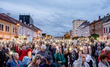 FOTO: Protesty proti konsolidácii na Spiši a v Košiciach