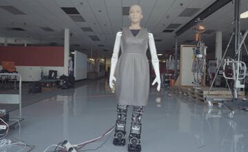 FOTO: Humanoidný robot Sophia sa predstavil na konferencii v Košiciach