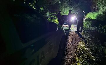 FOTO: Veľká pátracia akcia po stratenom hubárovi v Obišovciach