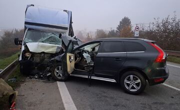 FOTO: Čelná zrážka pri Turni nad Bodvou