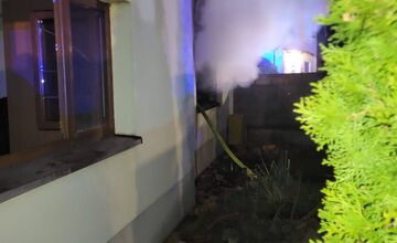 FOTO: Požiar rodinného domu v Zemplínskej Teplici