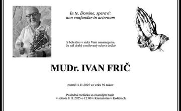 FOTO: Zomrel uznávaný košický primár neonatológie Ivan Frič