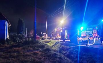 FOTO: Požiar rodinného domu v Nižnom Nemeckom