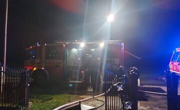 FOTO: Požiar rodinného domu v Nižnom Nemeckom