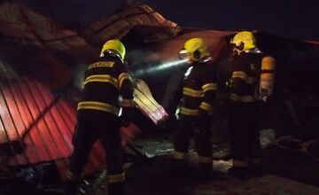 FOTO: Požiar rodinného domu v Nižnom Nemeckom