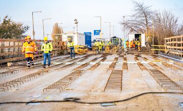 FOTO: Modernizácia električkovej trate na Jazere