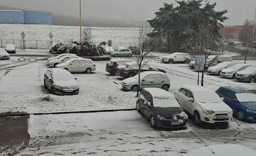 FOTO: V Košiciach padajú prvé snehové vločky