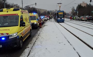 FOTO: Zrážka električiek na Terase
