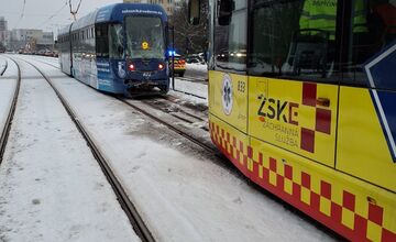 FOTO: Zrážka električiek na Terase