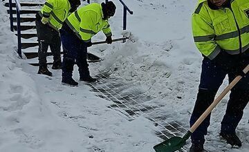 FOTO: Zimná údržba chodníkov v Košiciach