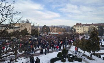 FOTO: Štrajkový míting zamestnancov U. S. Steel