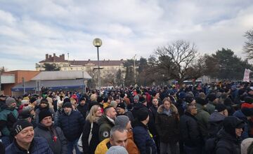 FOTO: Štrajkový míting zamestnancov U. S. Steel