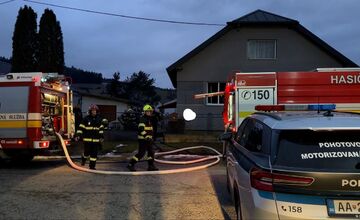 FOTO: Požiar rodinného domu v Harichovciach