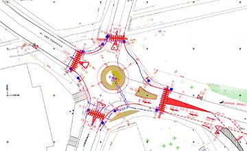 FOTO: Na križovatke pri Crow Aréne postavia kruhový objazd