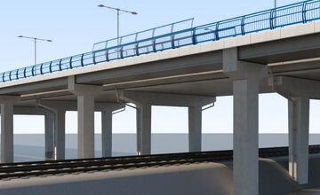 FOTO: Vizualizácia rekonštrukcie mosta na Hlinkovej v Košiciach