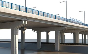 FOTO: Vizualizácia rekonštrukcie mosta na Hlinkovej v Košiciach