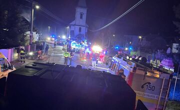 FOTO: Požiar rodinného domu v Kalši