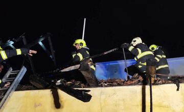 FOTO: Požiar rodinného domu v Kalši