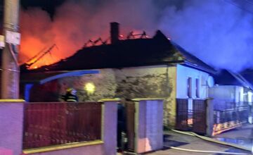 FOTO: Požiar rodinného domu v Kalši