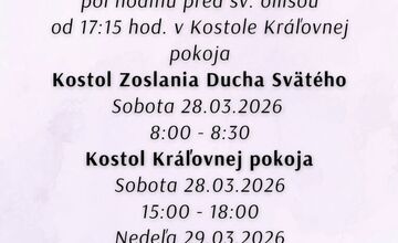 FOTO: Spoveď pred Veľkou nocou v Košiciach 2026