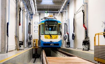 FOTO: Zmodernizované električkové depo v Košiciach