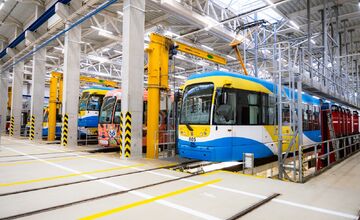 FOTO: Zmodernizované električkové depo v Košiciach