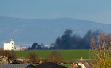 FOTO: Požiar v Trebišove